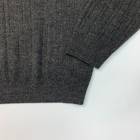 Vintage Taylor & Henry Sweater Mens XL Extra Large Charcoal Soft Acrylic Mock - Picture 3 of 10